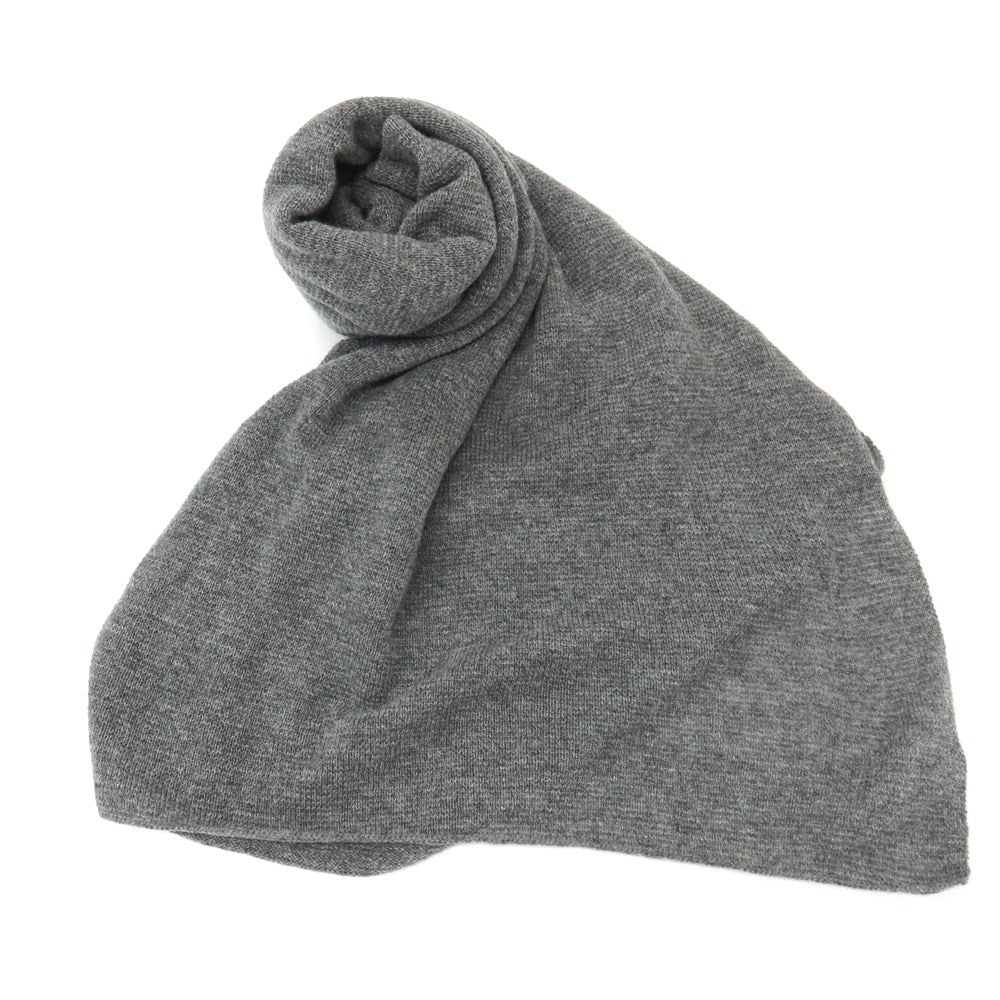 【新品】セッテフィーリ カシミア Settefili Cashmere カシミヤ ニット 大判 マフラー グレー【 状態ランクN 】【 メンズ 】