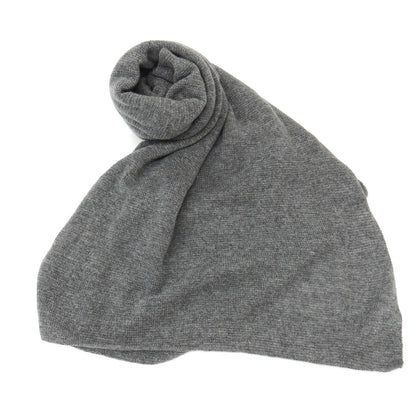【新品】セッテフィーリ カシミア Settefili Cashmere カシミヤ ニット 大判 マフラー グレー【 状態ランクN 】【 メンズ 】