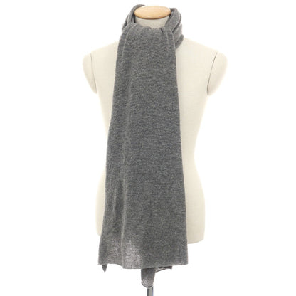 【新品】セッテフィーリ カシミア Settefili Cashmere カシミヤ ニット 大判 マフラー グレー【 状態ランクN 】【 メンズ 】