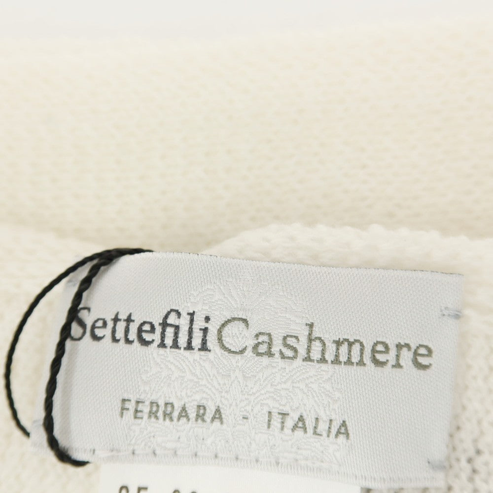 【新品】セッテフィーリ カシミア Settefili Cashmere カシミヤ ニット 大判 マフラー アイボリー【 状態ランクN 】【 メンズ 】