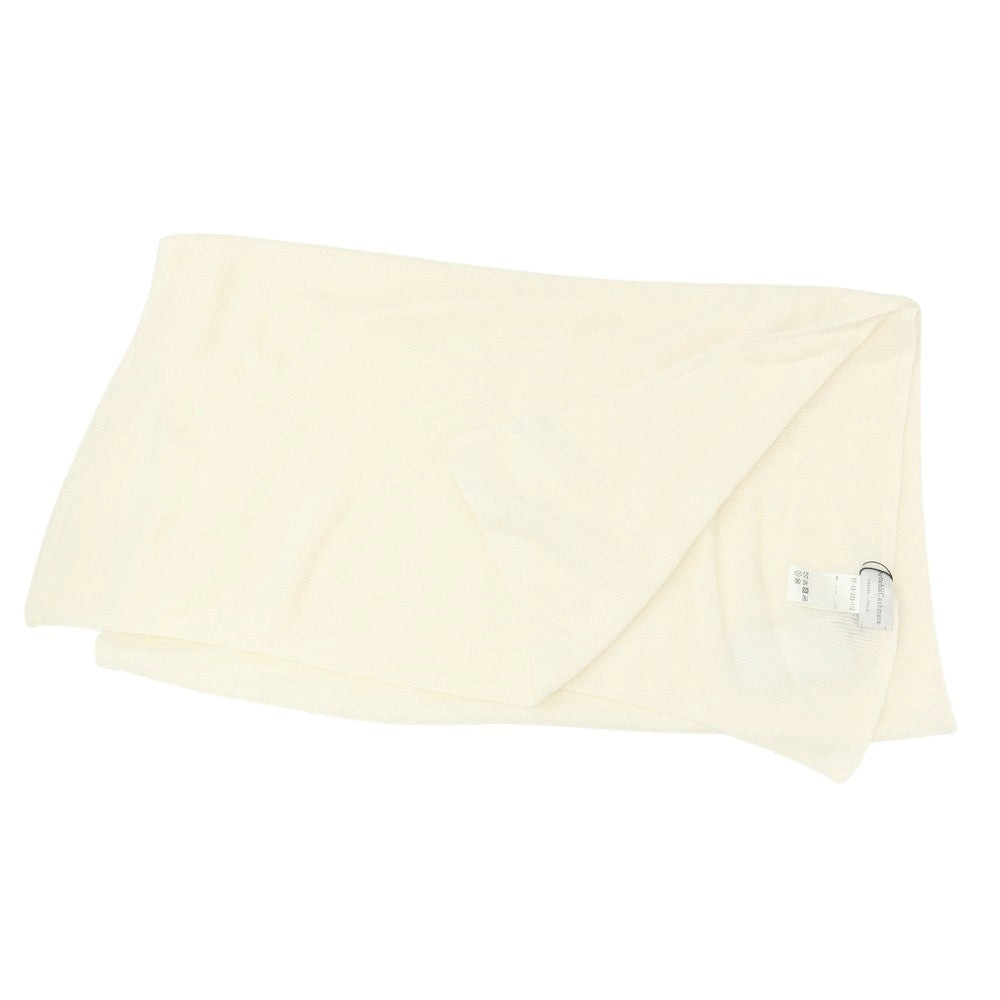 【新品】セッテフィーリ カシミア Settefili Cashmere カシミヤ ニット 大判 マフラー アイボリー【 状態ランクN 】【 メンズ 】