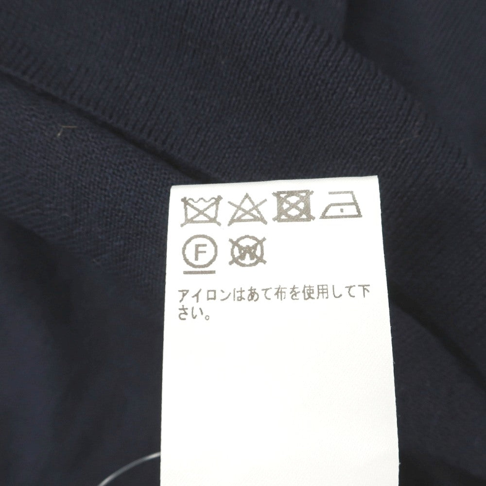 【新品アウトレット】フェデーリ FEDELI カシミヤシルク ハイゲージ モックネック プルオーバーニット ダークネイビー【サイズ46】【 状態ランクN- 】【 メンズ 】