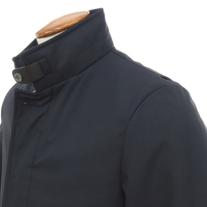 【中古】ムーレー MOORER ACQUA BERECCI-WI ポリエステル 中綿入り ダスターコート ダークネイビー【サイズ46】【 状態ランクB 】【 メンズ 】