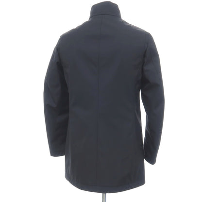 【中古】ムーレー MOORER ACQUA BERECCI-WI ポリエステル 中綿入り ダスターコート ダークネイビー【サイズ46】【 状態ランクB 】【 メンズ 】