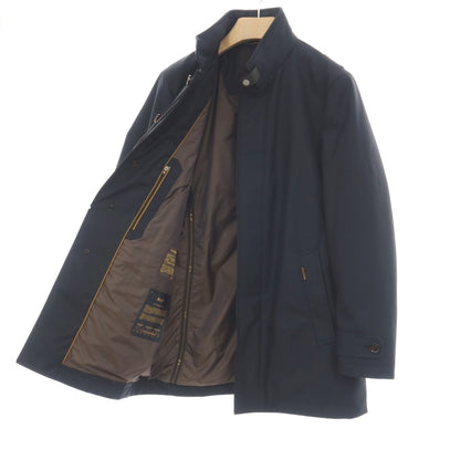 【中古】ムーレー MOORER ACQUA BERECCI-WI ポリエステル 中綿入り ダスターコート ダークネイビー【サイズ46】【 状態ランクB 】【 メンズ 】