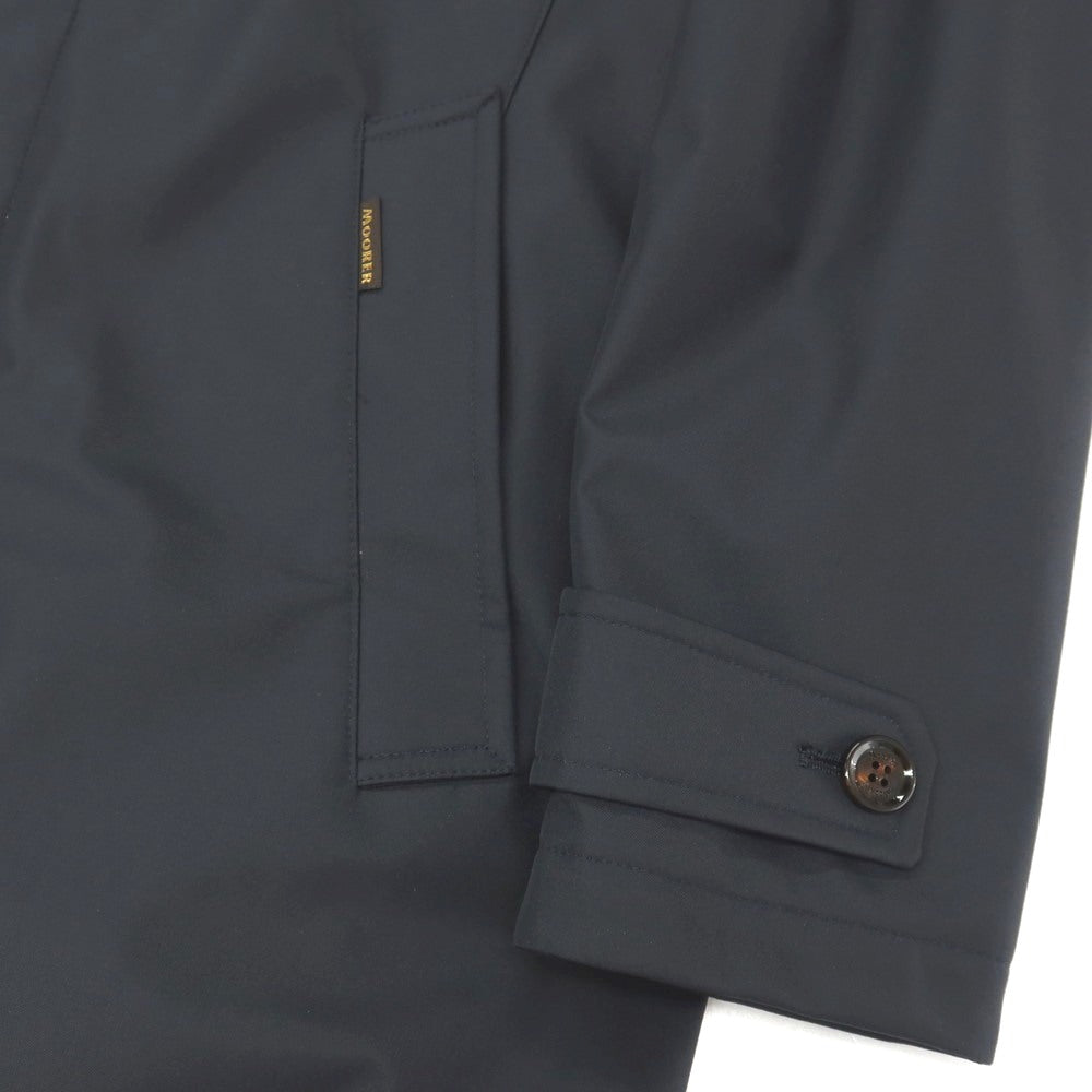 【中古】ムーレー MOORER ACQUA BERECCI-WI ポリエステル 中綿入り ダスターコート ダークネイビー【サイズ46】【 状態ランクB 】【 メンズ 】