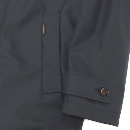 【中古】ムーレー MOORER ACQUA BERECCI-WI ポリエステル 中綿入り ダスターコート ダークネイビー【サイズ46】【 状態ランクB 】【 メンズ 】