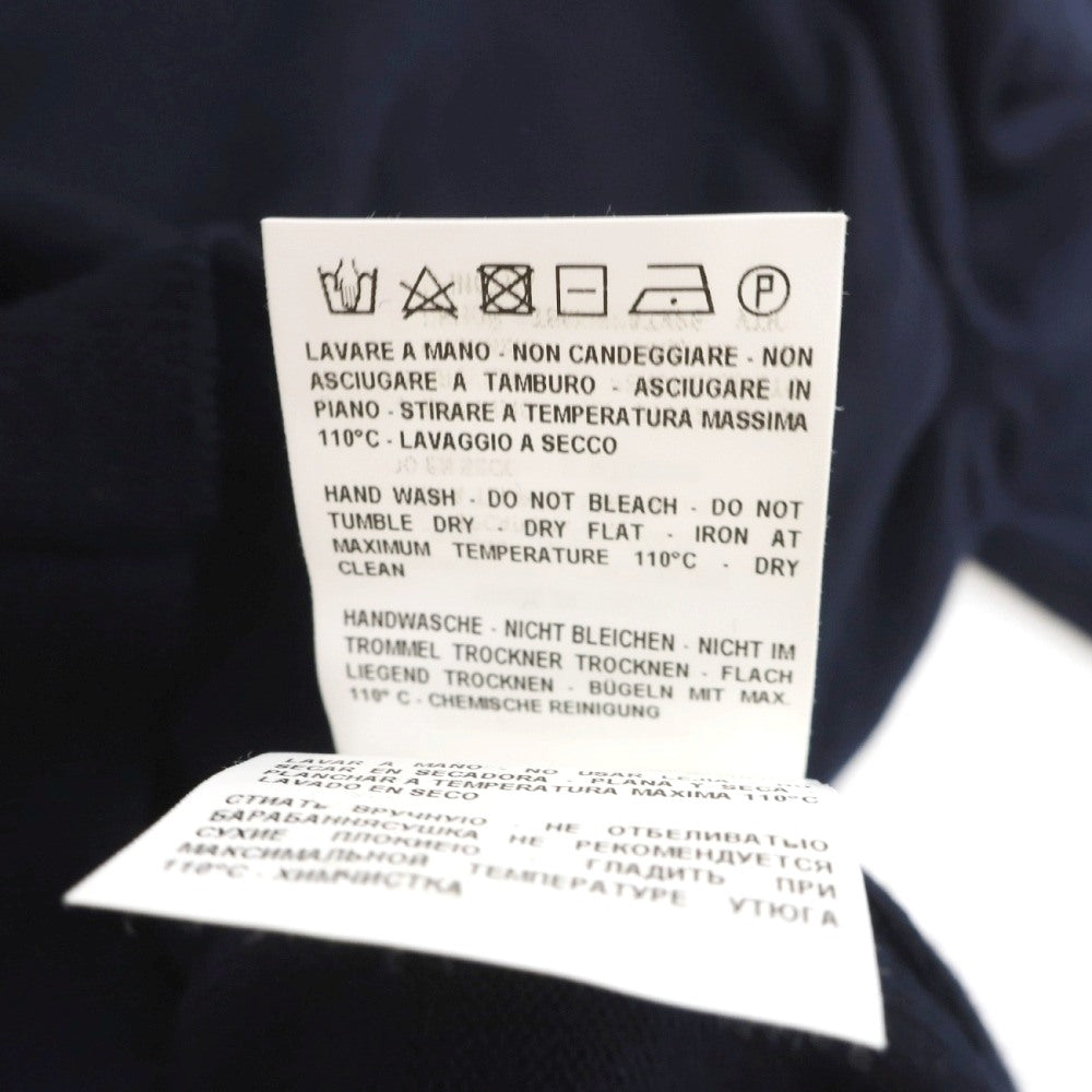 【中古】グランサッソ GRAN SASSO ウール タートルネック プルオーバーニット ダークネイビー【サイズ44】【 状態ランクB 】【 メンズ 】