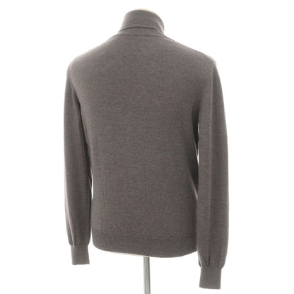 【中古】グランサッソ GRAN SASSO ウール タートルネック プルオーバーニット グレージュ【サイズ44】【 状態ランクB 】【 メンズ 】