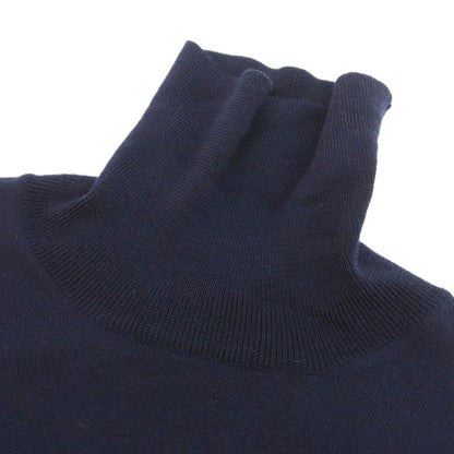 【中古】タリアトーレ TAGLIATORE ウール タートルネック プルオーバーニット ネイビー【サイズ44】【 状態ランクB 】【 メンズ 】