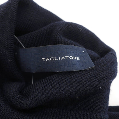 【中古】タリアトーレ TAGLIATORE ウール タートルネック プルオーバーニット ネイビー【サイズ44】【 状態ランクB 】【 メンズ 】