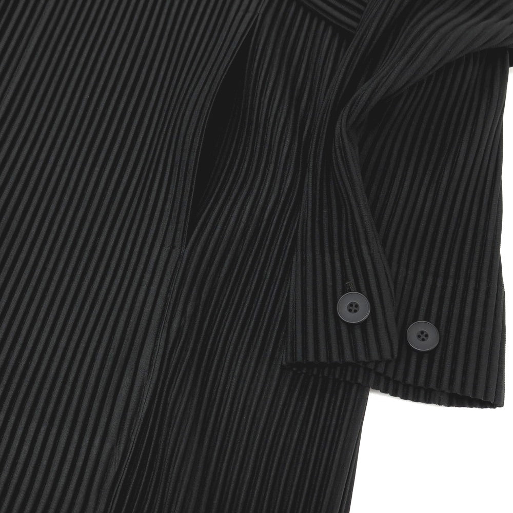 【中古】オム プリッセ イッセイミヤケ HOMME PLISSE ISSEY MIYAKE 2026年春夏 プリーツコート ブラック【サイズ表記なし（L位）】【 状態ランクA 】【 メンズ 】