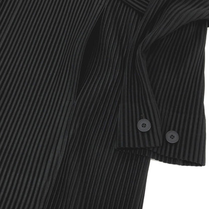 【中古】オム プリッセ イッセイミヤケ HOMME PLISSE ISSEY MIYAKE 2026年春夏 プリーツコート ブラック【サイズ表記なし（L位）】【 状態ランクA 】【 メンズ 】