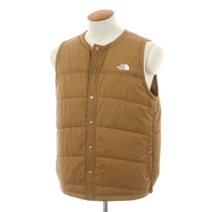 【中古】ザノースフェイス THE NORTH FACE meadow warm vest ナイロン 中綿ベスト ライトブラウン【サイズM】【 状態ランクB 】【 メンズ 】