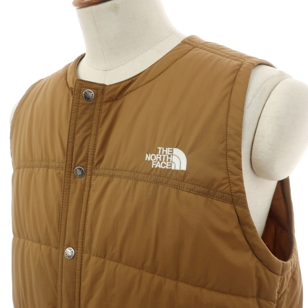 【中古】ザノースフェイス THE NORTH FACE meadow warm vest ナイロン 中綿ベスト ライトブラウン【サイズM】【 状態ランクB 】【 メンズ 】