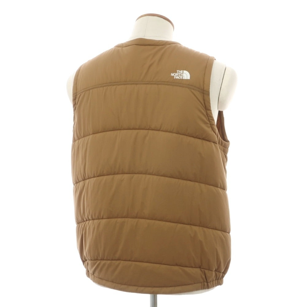 【中古】ザノースフェイス THE NORTH FACE meadow warm vest ナイロン 中綿ベスト ライトブラウン【サイズM】【 状態ランクB 】【 メンズ 】