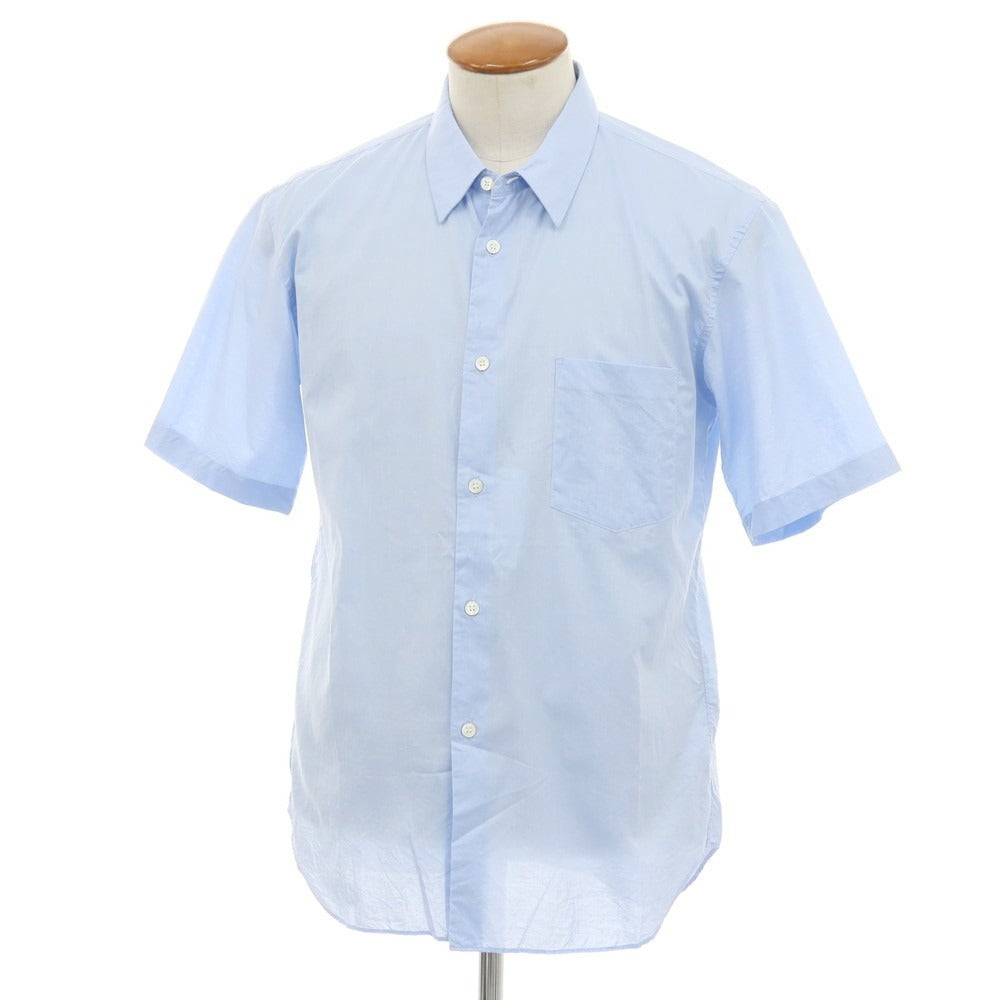 【中古】コムデギャルソン オムドゥ COMME des GARCONS HOMME DEUX 2024年春夏 コットン レギュラーカラー 半袖シャツ ライトブルー【サイズM】【 状態ランクB 】【 メンズ 】