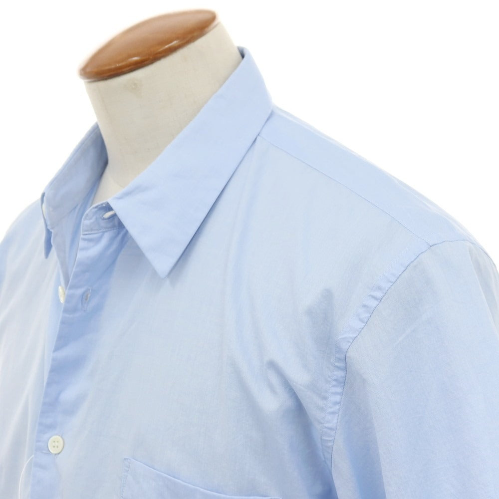 【中古】コムデギャルソン オムドゥ COMME des GARCONS HOMME DEUX 2024年春夏 コットン レギュラーカラー 半袖シャツ ライトブルー【サイズM】【 状態ランクB 】【 メンズ 】