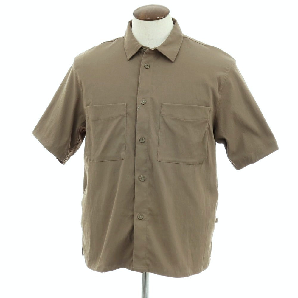 【中古】ルルレモン lululemon ポリエステル系 半袖シャツ カーキ【サイズ表記なし(XL位)】【 状態ランクB 】【 メンズ 】