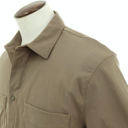 【中古】ルルレモン lululemon ポリエステル系 半袖シャツ カーキ【サイズ表記なし(XL位)】【 状態ランクB 】【 メンズ 】