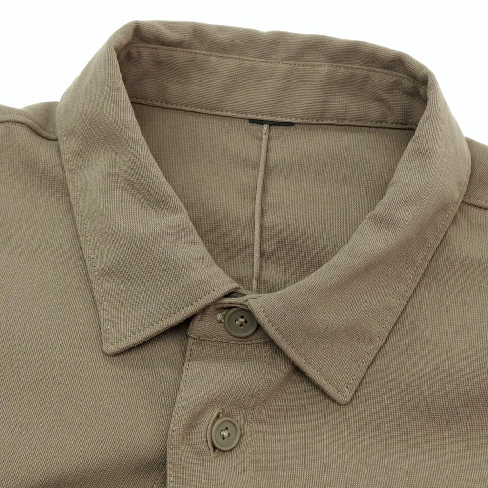 【中古】ルルレモン lululemon ポリエステル系 半袖シャツ カーキ【サイズ表記なし(XL位)】【 状態ランクB 】【 メンズ 】