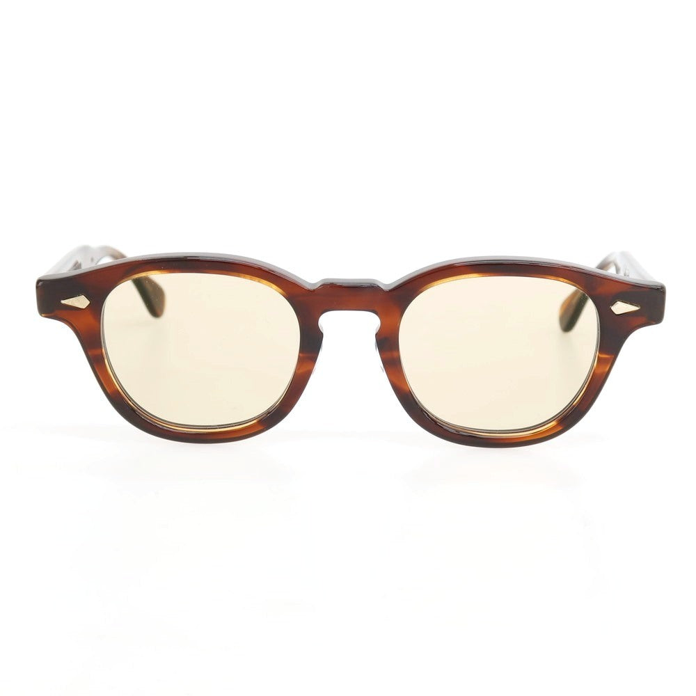 【中古】ジュリアス タート オプティカル JULIUS TART OPTICAL セルフレーム サングラス クリアブラウン【 状態ランクB 】【 メンズ 】