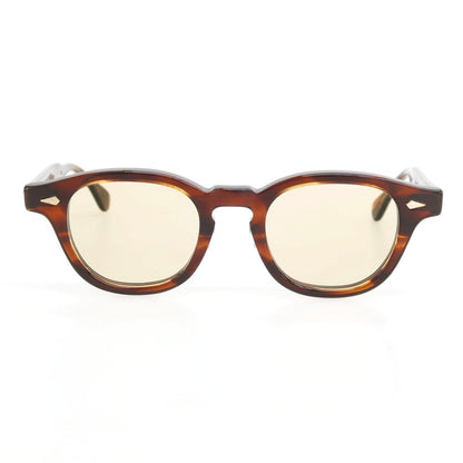 【中古】ジュリアス タート オプティカル JULIUS TART OPTICAL セルフレーム サングラス クリアブラウン【 状態ランクB 】【 メンズ 】