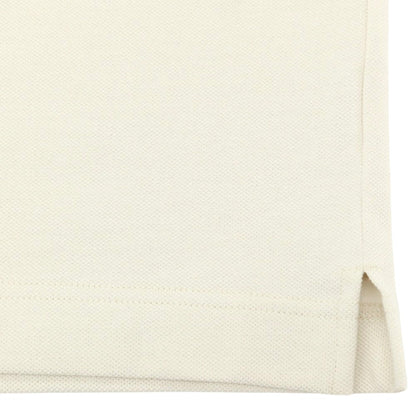 【中古】ラコステ LACOSTE コットン系 鹿の子 オーバーサイズ クルーネック 半袖Ｔシャツ ライトサンドベージュ【サイズ4】【 状態ランクA 】【 メンズ 】