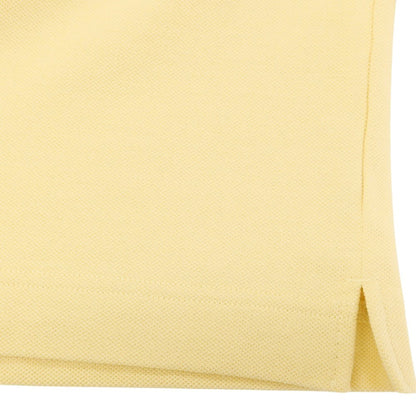 【中古】ラコステ LACOSTE コットン系 鹿の子 オーバーサイズ クルーネック 半袖Ｔシャツ イエロー【サイズ4】【 状態ランクA 】【 メンズ 】