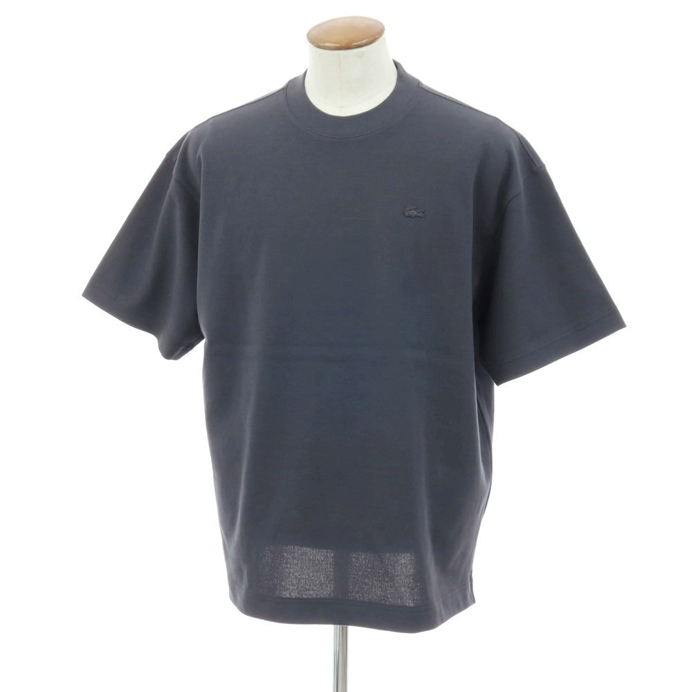【中古】ラコステ LACOSTE コットン系 鹿の子 クルーネック 半袖Ｔシャツ ダークグレー【サイズ4】【 状態ランクA 】【 メンズ 】