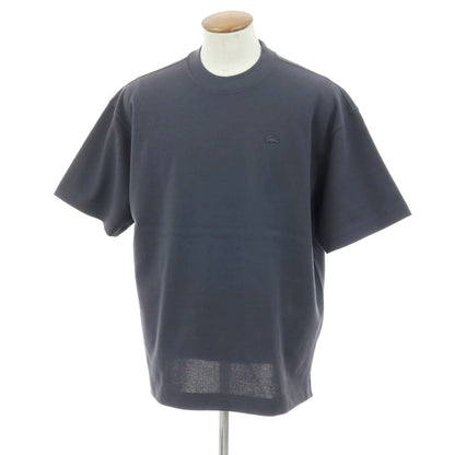 【中古】ラコステ LACOSTE コットン系 鹿の子 クルーネック 半袖Ｔシャツ ダークグレー【サイズ4】【 状態ランクA 】【 メンズ 】