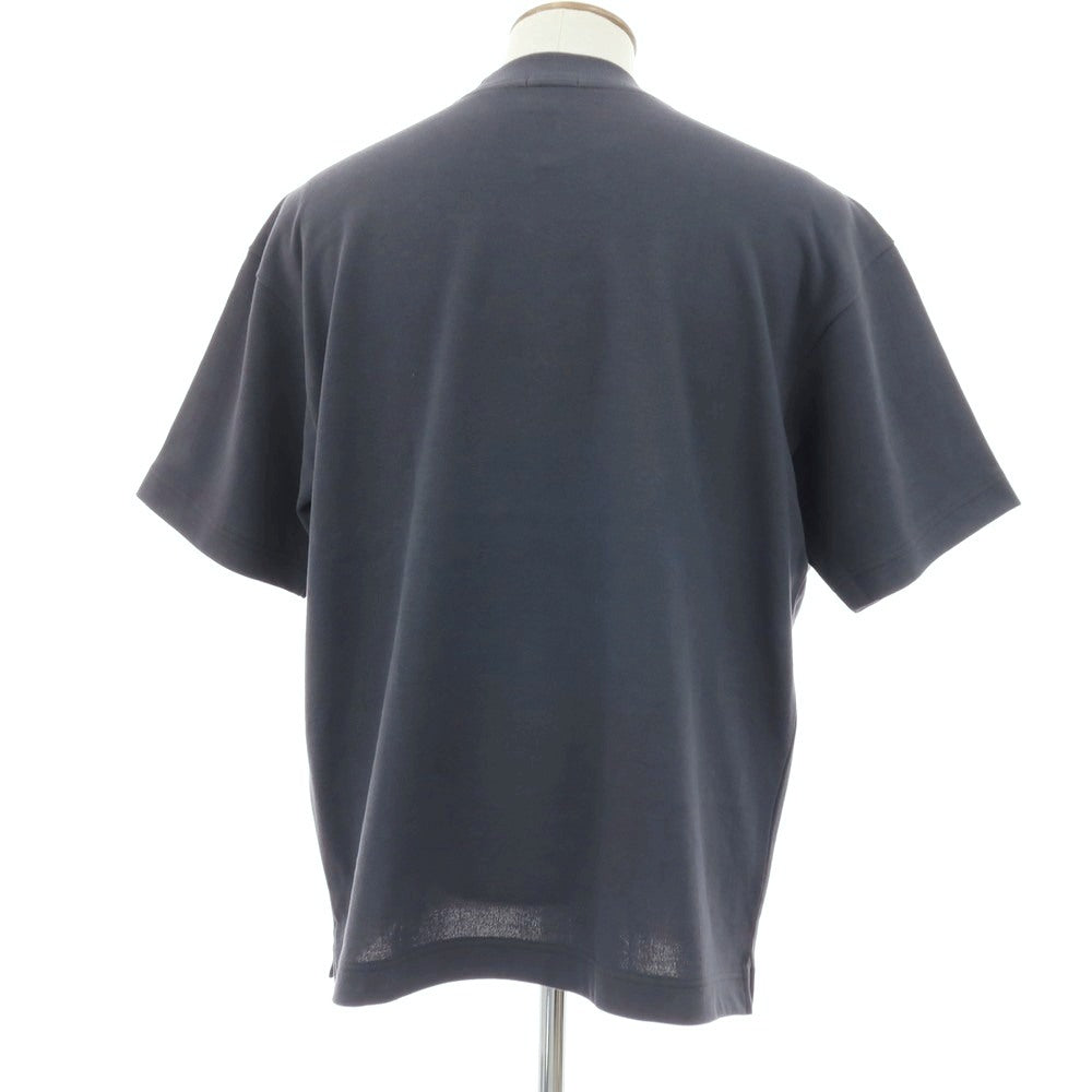 【中古】ラコステ LACOSTE コットン系 鹿の子 クルーネック 半袖Ｔシャツ ダークグレー【サイズ4】【 状態ランクA 】【 メンズ 】