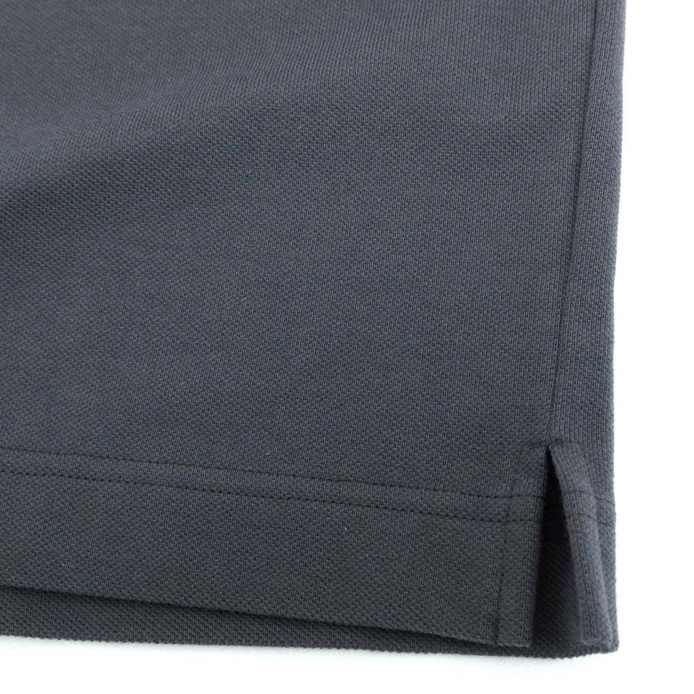 【中古】ラコステ LACOSTE コットン系 鹿の子 クルーネック 半袖Ｔシャツ ダークグレー【サイズ4】【 状態ランクA 】【 メンズ 】