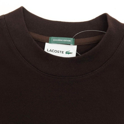 【中古】ラコステ LACOSTE コットン系 鹿の子 クルーネック 半袖Ｔシャツ ダークブラウン【サイズ4】【 状態ランクA 】【 メンズ 】
