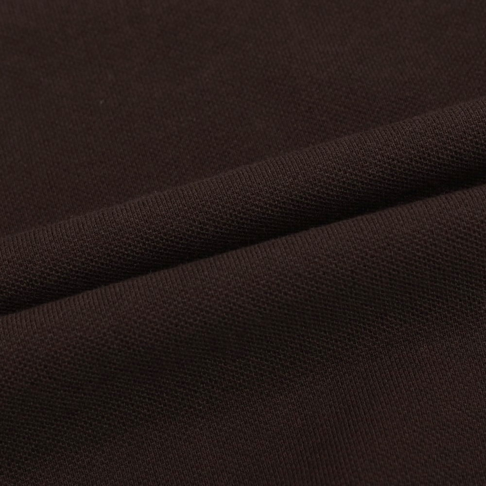 【中古】ラコステ LACOSTE コットン系 鹿の子 クルーネック 半袖Ｔシャツ ダークブラウン【サイズ4】【 状態ランクA 】【 メンズ 】