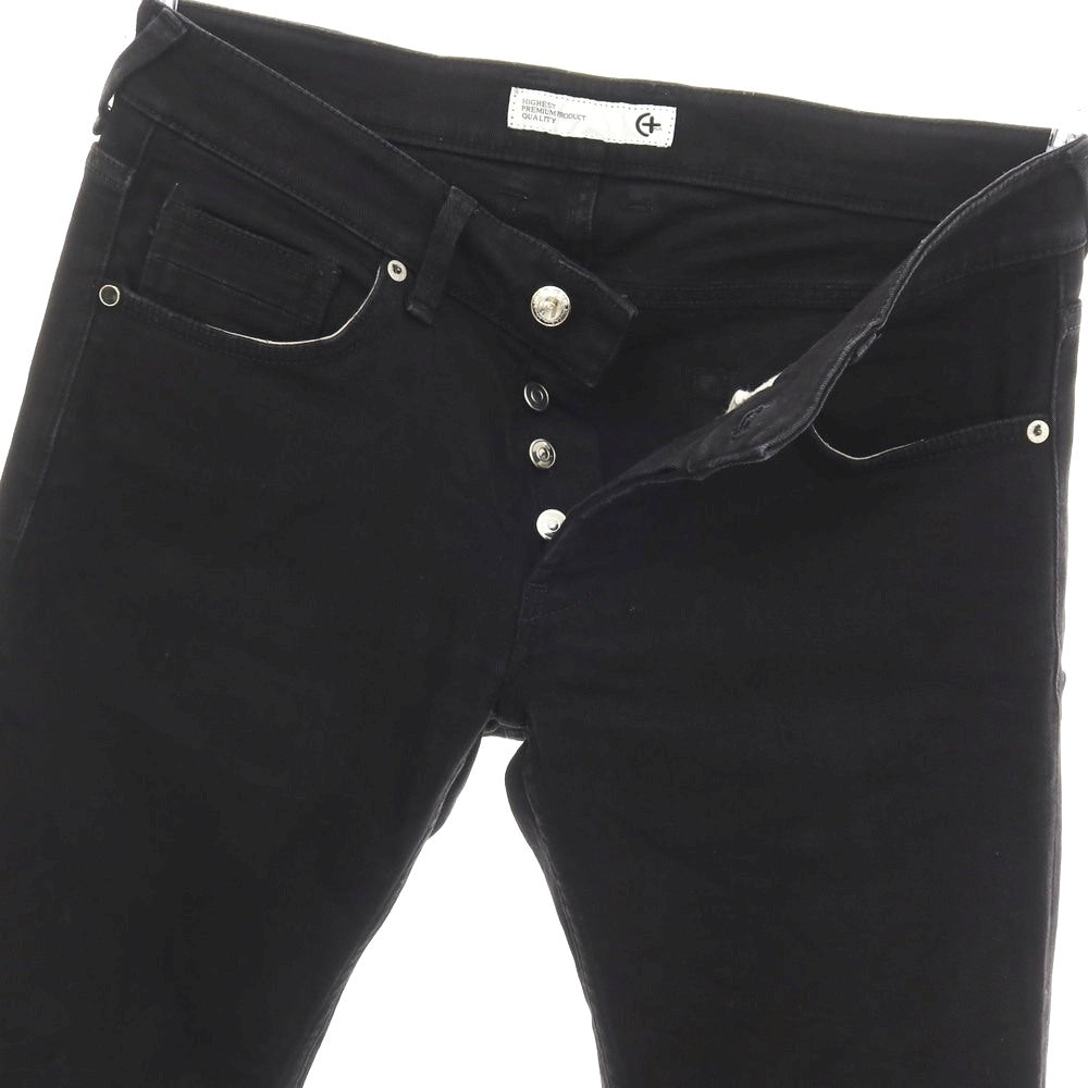 【SALE30%OFF/返品不可】【中古】チープラス C+ ストレッチ コットンメタル デニムパンツ ブラック【 サイズ32 】【 状態ランクB 】【 メンズ 】