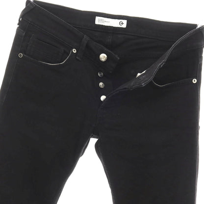 【SALE30%OFF/返品不可】【中古】チープラス C+ ストレッチ コットンメタル デニムパンツ ブラック【 サイズ32 】【 状態ランクB 】【 メンズ 】