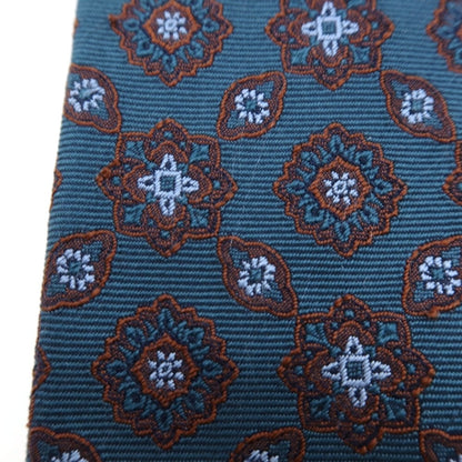 【中古】イセタンメンズ ISETAN MENS シルク 小紋柄ネクタイ ブルーグリーン【 状態ランクB 】【 メンズ 】