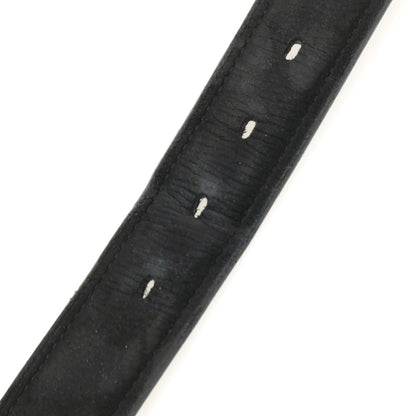 【中古】タケオキクチ TAKEO KIKUCHI ヌバック レザー ベルト ブラックxシルバー【サイズ表記なし（約89cm位）】【 状態ランクC 】【 メンズ 】