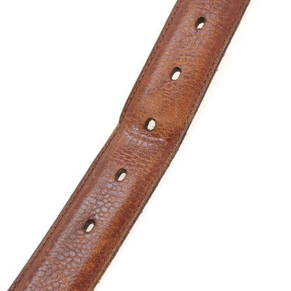 【中古】ガンゾ GANZO レザー ベルト ブラウン【サイズM】【 状態ランクD 】【 メンズ 】