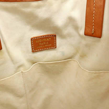 【中古】モワナ MOYNAT キャンバス系 レザー トートバッグ ダークグリーンxライトブラウン【 状態ランクD 】【 ユニセックス 】