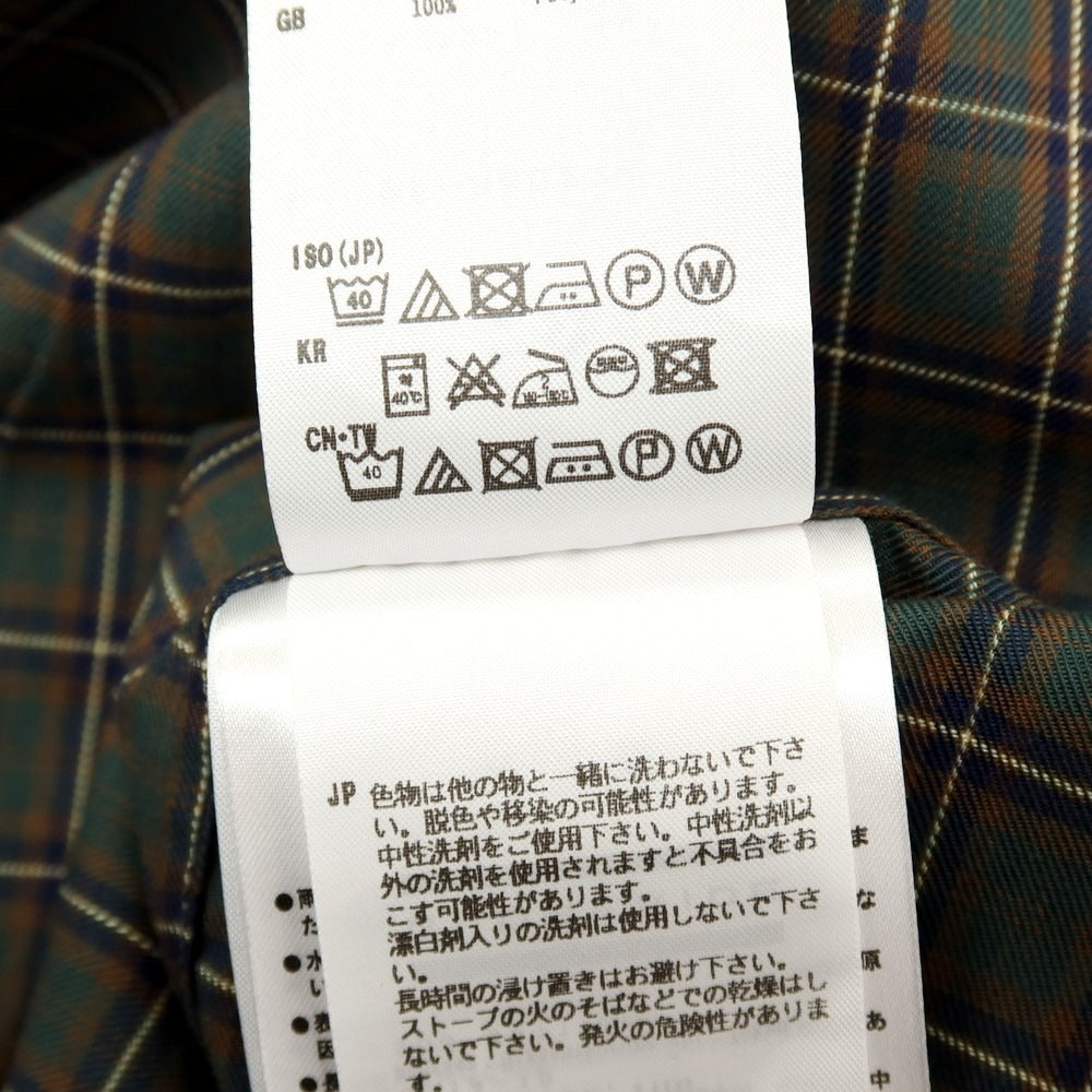 【中古】ダイワ ピアサーティナイン DAIWA PIER39 ポリエステル チェック ボタンダウン カジュアルシャツ グリーンxブラウン【サイズL】【 状態ランクB 】【 メンズ 】
