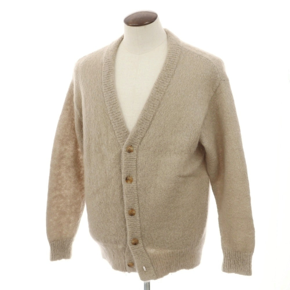 【中古】ユニフォームエクスペリメント uniform experiment モヘヤナイロンウール カーディガン ベージュ【サイズ4】【 状態ランクB 】【 メンズ 】