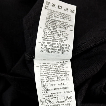 【中古】アディダス adidas コットン スリーストライプス クルーネック 長袖Ｔシャツ ブラック【サイズ2XL】【 状態ランクA 】【 メンズ 】