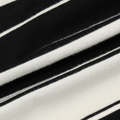 【中古】ユニフォームエクスペリメント uniform experiment コットン ボーダー クルーネック 半袖Ｔシャツ ブラックxホワイト【サイズ4】【 状態ランクB 】【 メンズ 】