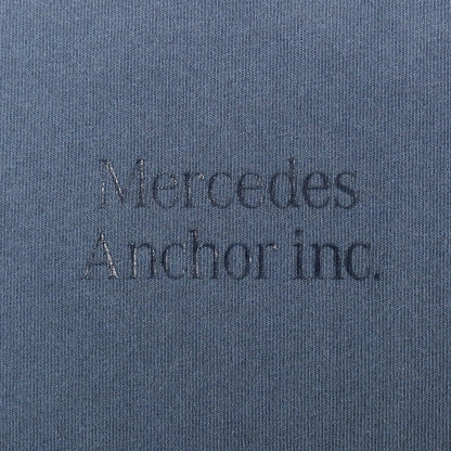 【SALE10%OFF/返品不可】【中古】【未使用】メルセデスアンカーインク Mercedes anchor inc. ガーメントダイ コットン クルーネック 半袖Ｔシャツ グレイッシュブルー【 サイズXL 】【 状態ランクS 】【 メンズ 】