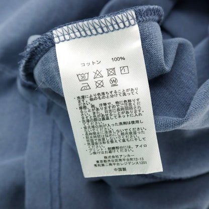 【SALE10%OFF/返品不可】【中古】【未使用】メルセデスアンカーインク Mercedes anchor inc. ガーメントダイ コットン クルーネック 半袖Ｔシャツ グレイッシュブルー【 サイズXL 】【 状態ランクS 】【 メンズ 】