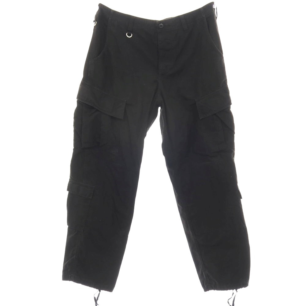 【中古】ユニフォームエクスペリメント uniform experiment リップストップ コットン カーゴパンツ ブラック【サイズ4】【 状態ランクC 】【 メンズ 】