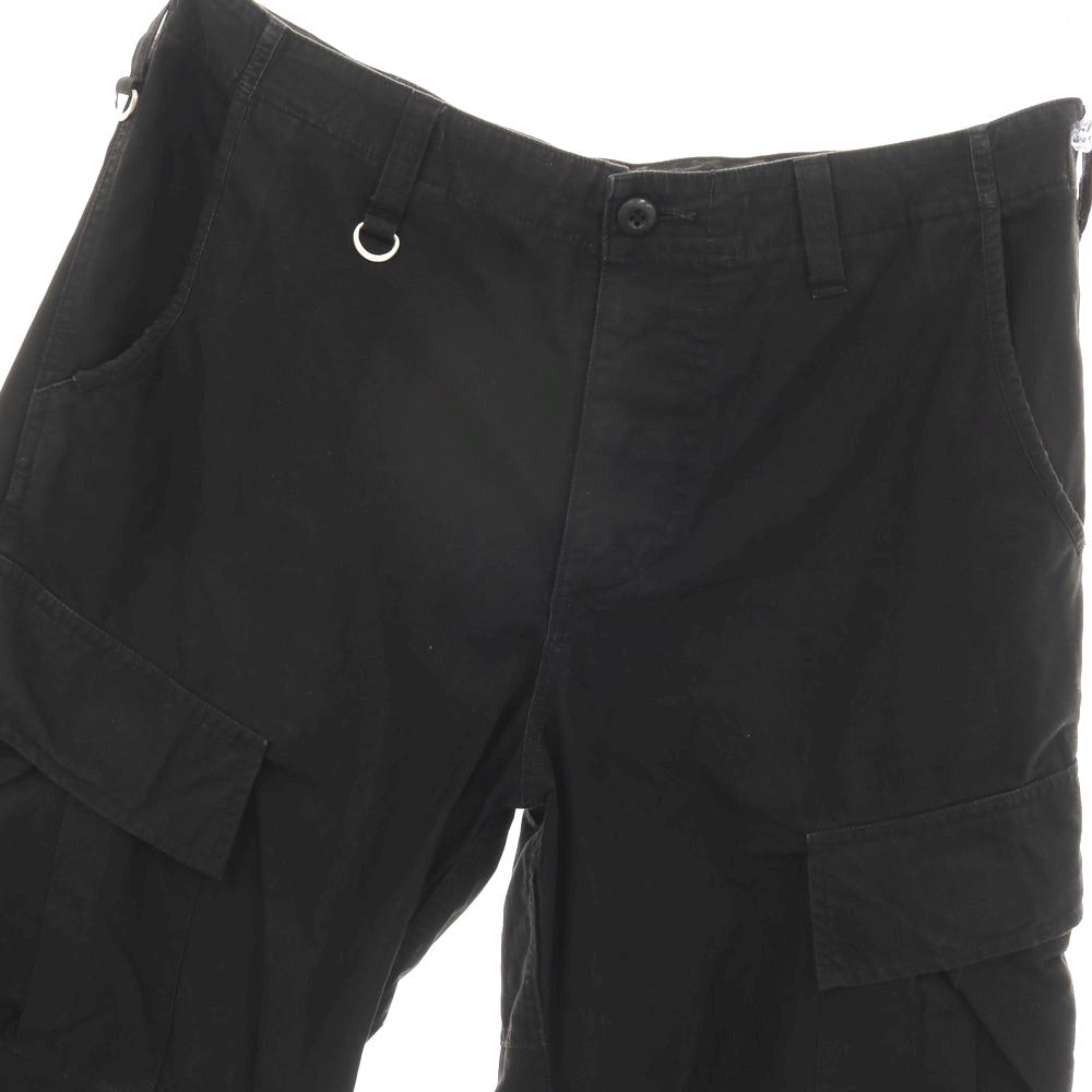 【中古】ユニフォームエクスペリメント uniform experiment リップストップ コットン カーゴパンツ ブラック【サイズ4】【 状態ランクC 】【 メンズ 】