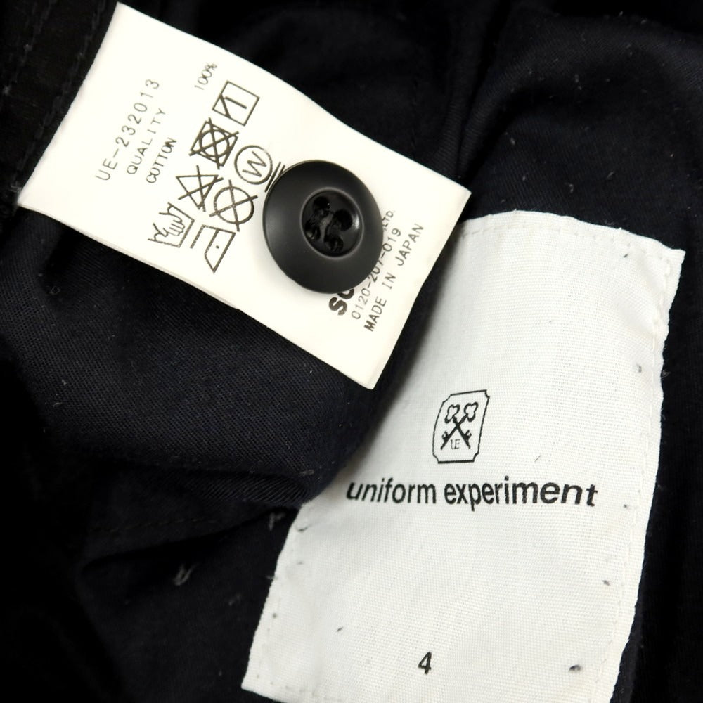 【SALE10%OFF/返品不可】【中古】ユニフォームエクスペリメント uniform experiment リップストップ コットン カーゴパンツ ブラック【 サイズ4 】【 状態ランクC 】【 メンズ 】